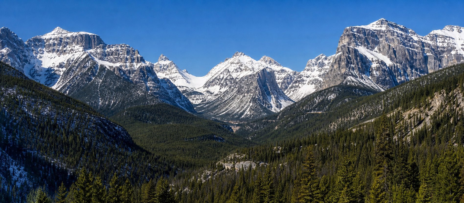 Snow-capped mountain